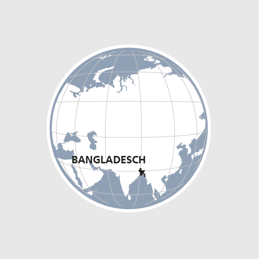 HEKS in Bangladesch Karte