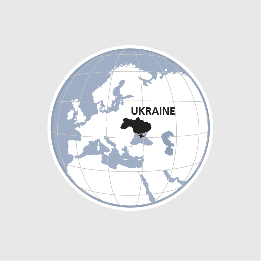 HEKS in der Ukraine Karte
