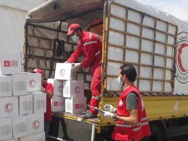 Verteilung Lebensmittel- und Hygienepakete in Syrien