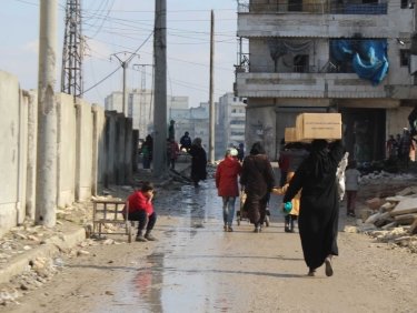 Nothilfepakete für Familien in Aleppo