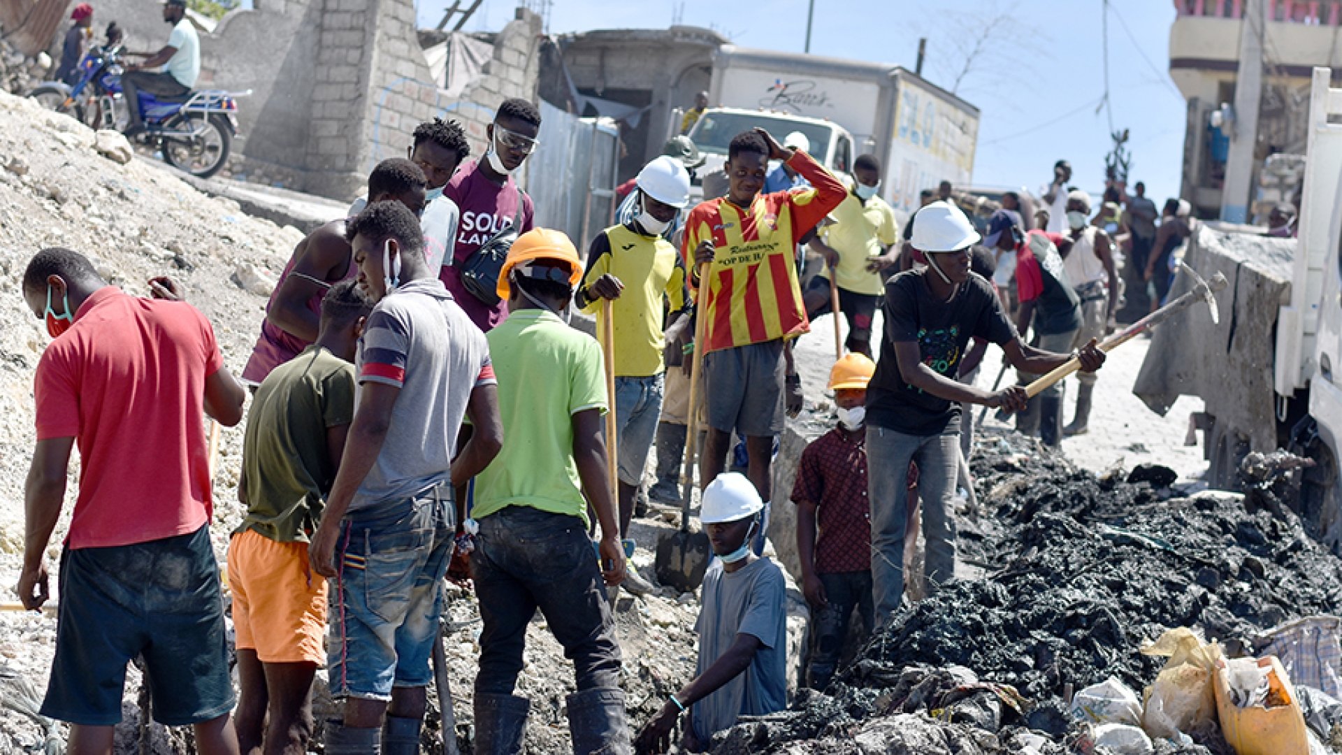 Haiti Sanierungsarbeit